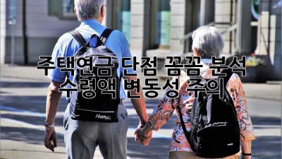 주택연금🏡 단점 꼼꼼 분석! 수령액 변동성 주의🚨